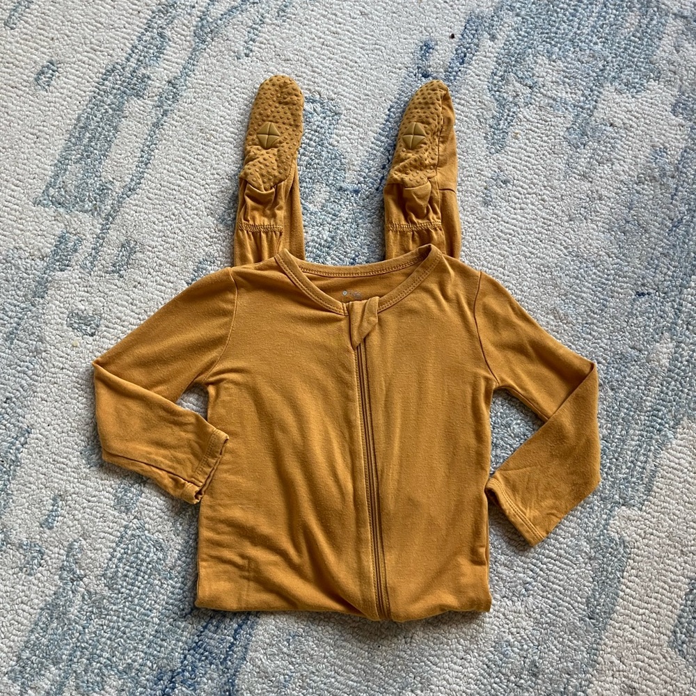 Kyte Baby Zipper Footie Yellow Marigold 18-24 Month